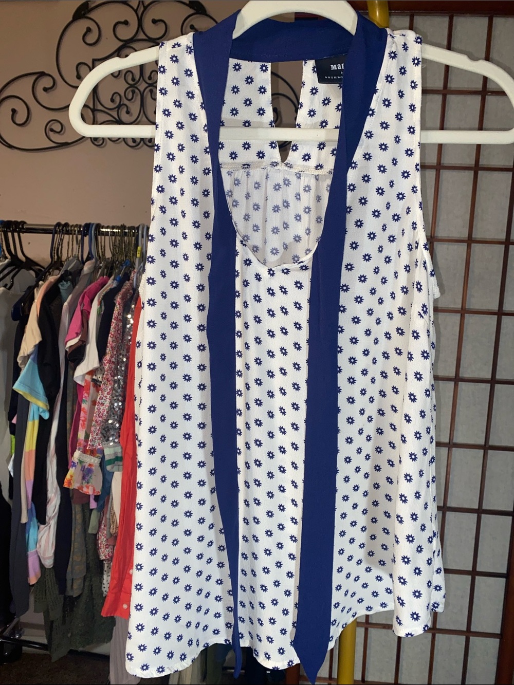 MaEve by Anthropologie Tie-Neck Sleeveless Top - Picture 4 of 10
